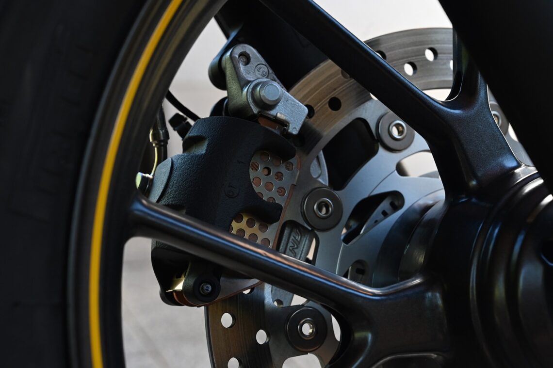 Motorcycle rear brake calipeer